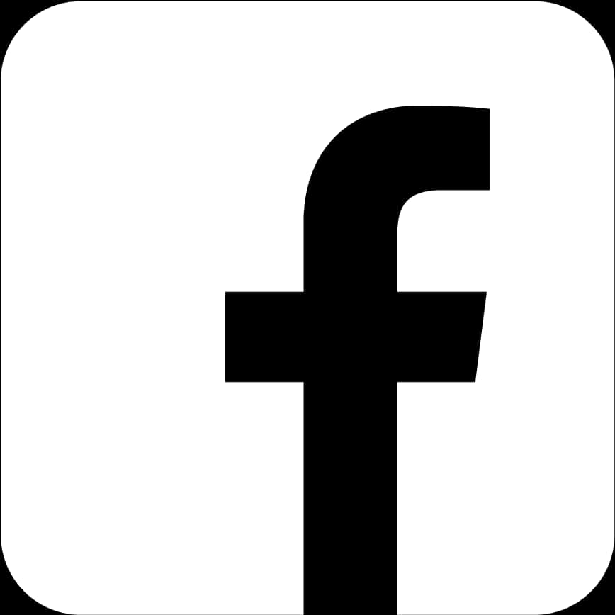 Facebook Logo Blackand White PNG Image