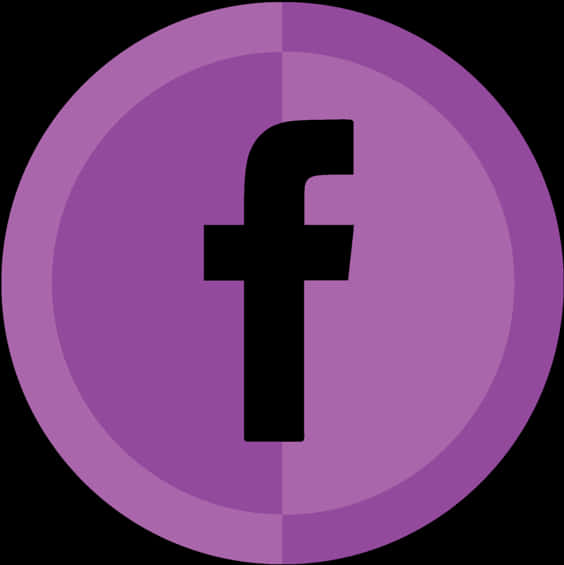 Facebook Logo Purple Circle PNG Image