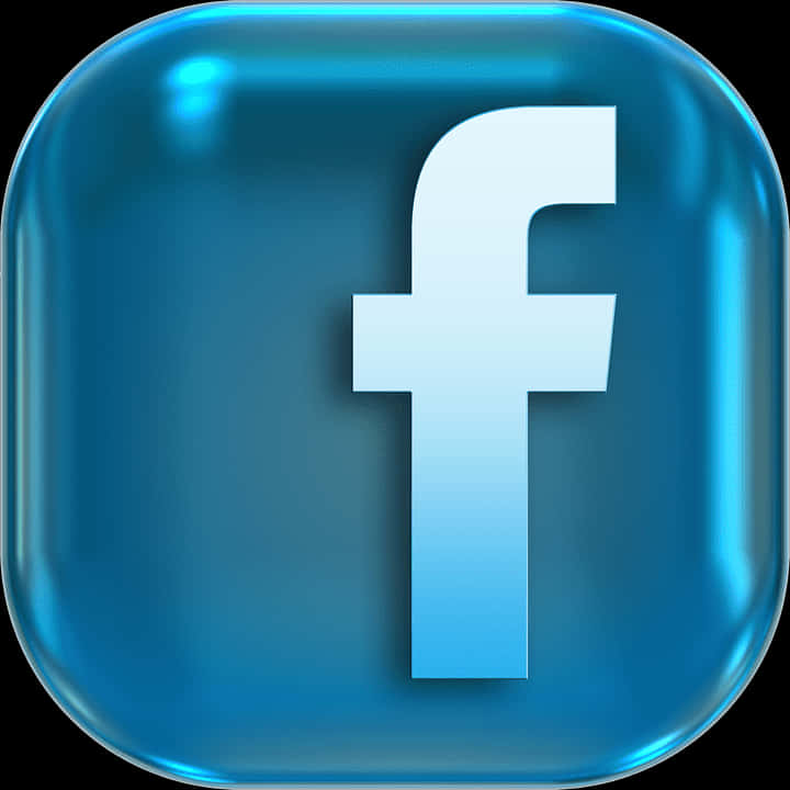 Facebook Logo3 D Button PNG Image