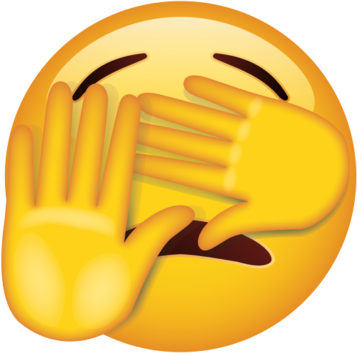 Facepalm_ Emoji_ Annoyance.png PNG Image