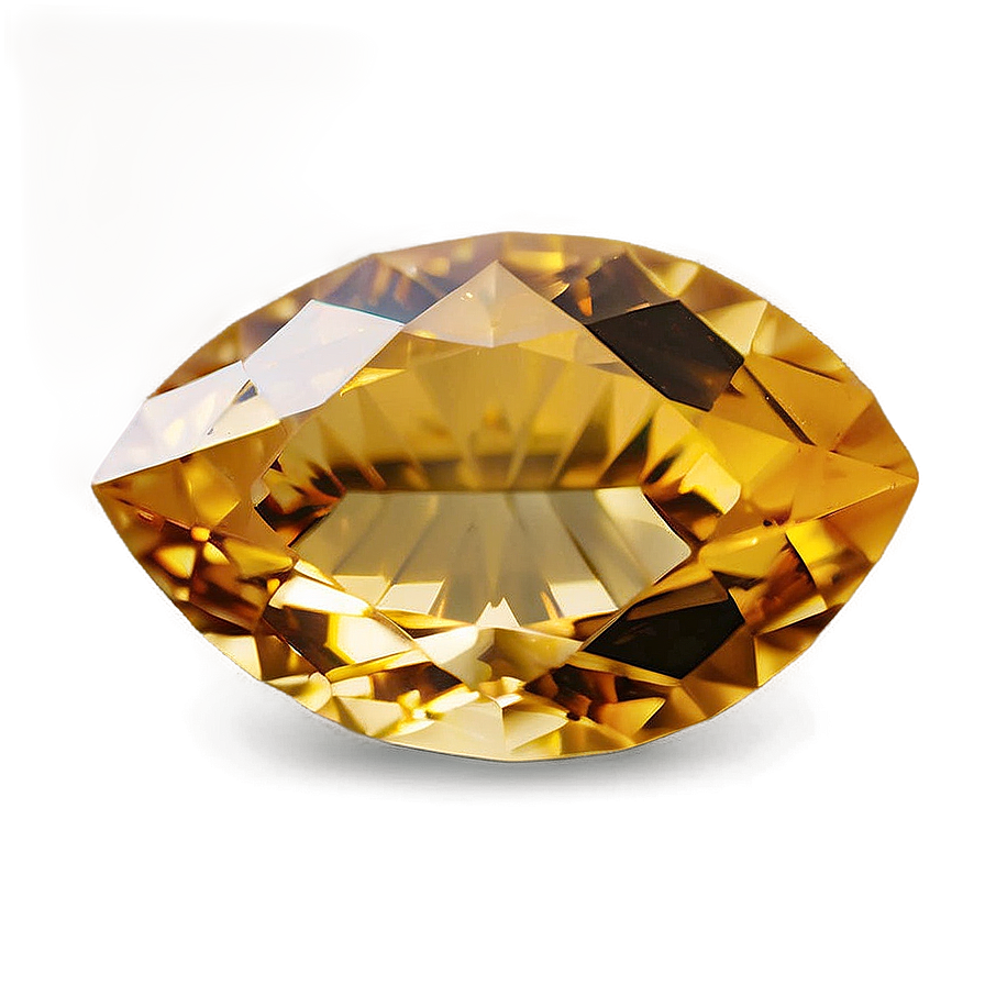 Faceted Citrine Jewel Png Ldt52 PNG Image