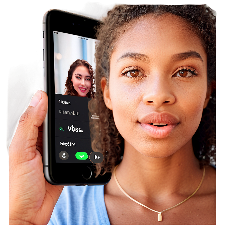 Facetime Call Interface Mockup Png 06272024 PNG Image