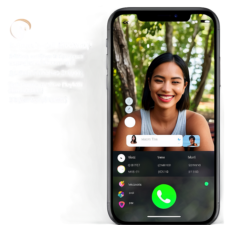 Facetime Call Interface Mockup Png 06272024 PNG Image