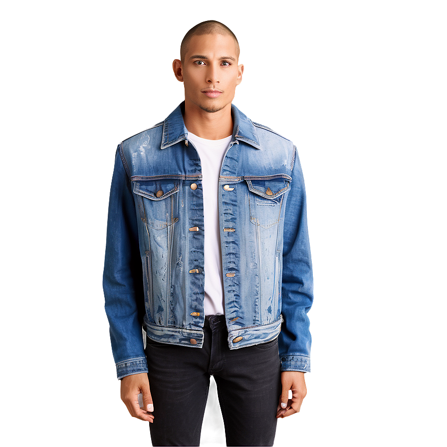 Faded Blue Jean Jacket Png Ipd PNG Image