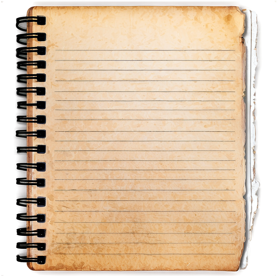 Faded Notebook Paper Png 05252024 PNG Image