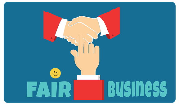 Fair Business Handshake Illustration PNG Image