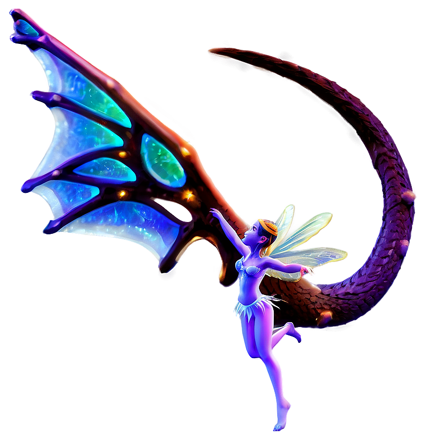 Fairy And Dragon Png 36 PNG Image