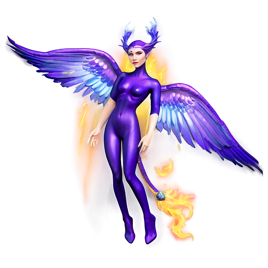 Fairy And Phoenix Png Ejf39 PNG Image