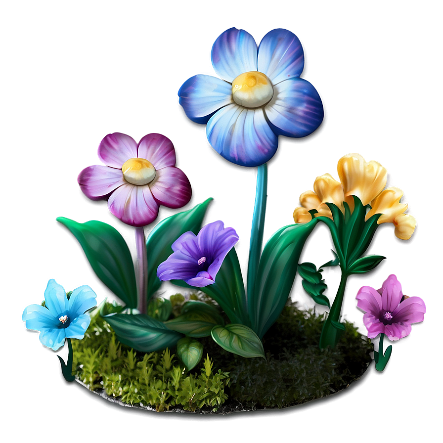 Fairy Garden Flowers Png Lue98 PNG Image