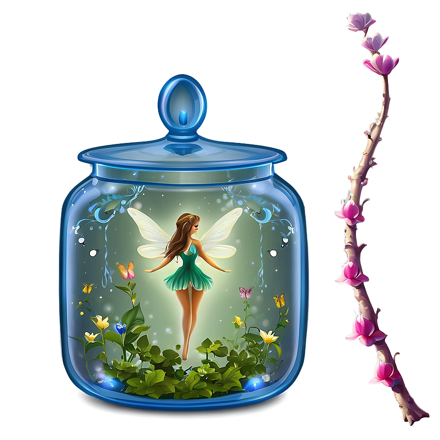 Fairy In A Jar Png Iqg PNG Image