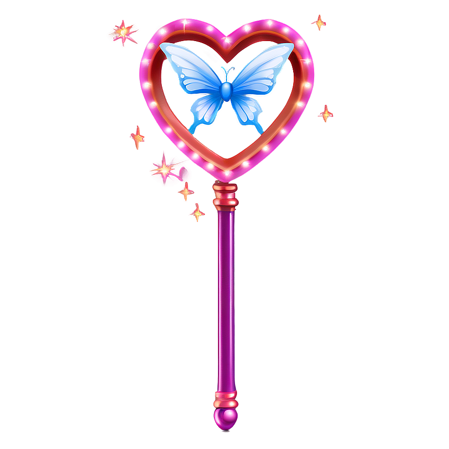 Fairy Wand With Heart Png Iym PNG Image