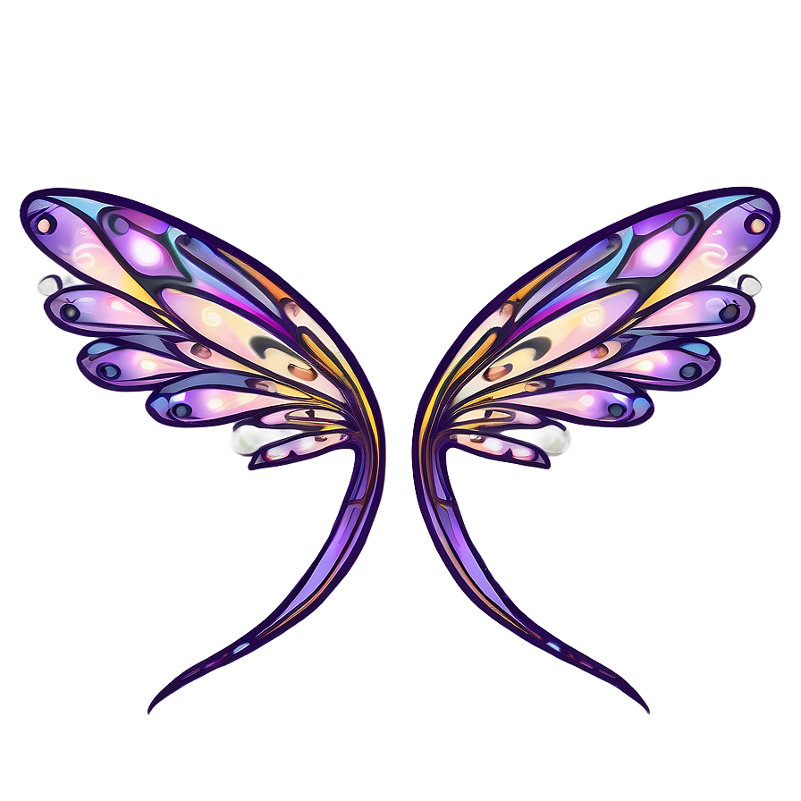 Fairy Wings With Elegant Designs Png Qpk88 PNG Image