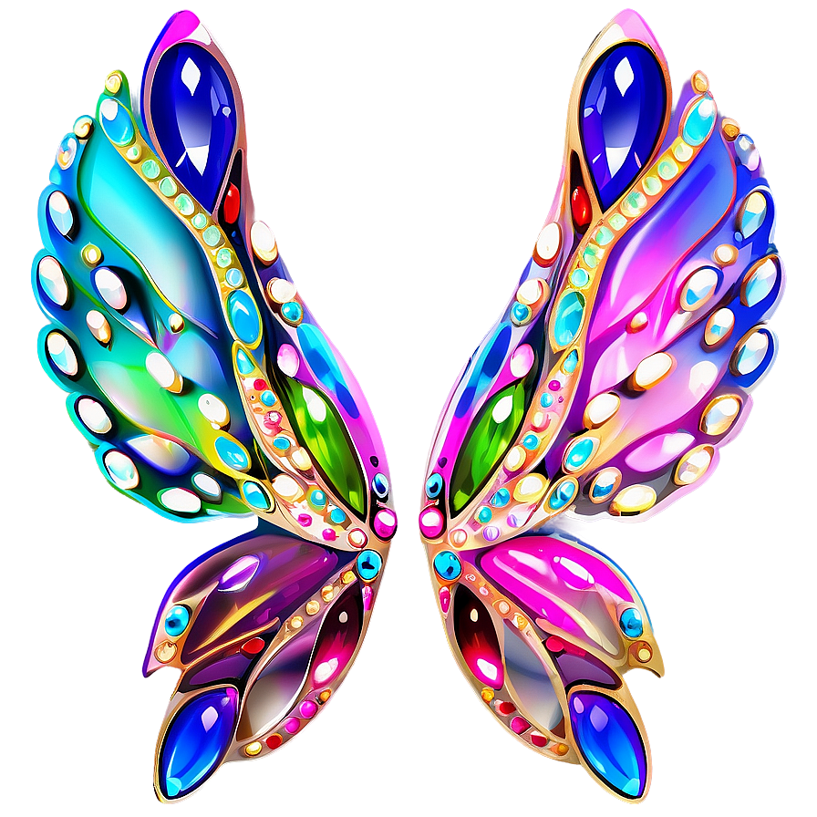 Fairy Wings With Jewels Png 18 PNG Image