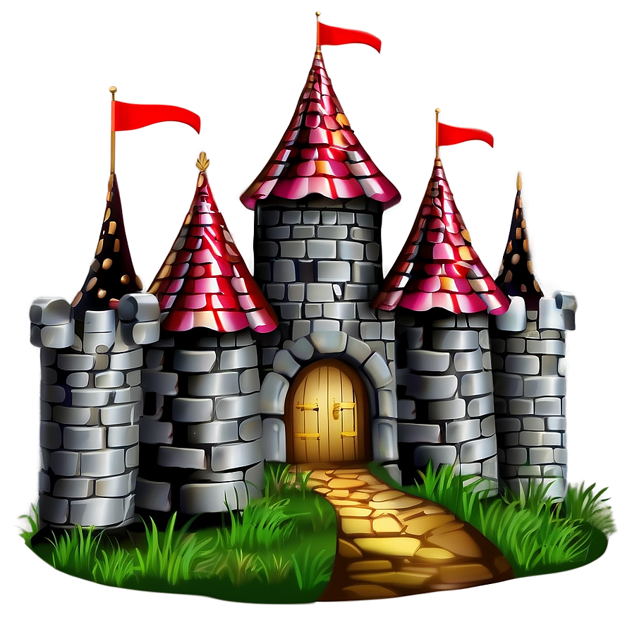 Fairytale Castle Night Png Ujc PNG Image