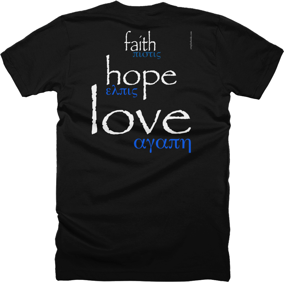 Faith Hope Love Tshirt Design PNG Image