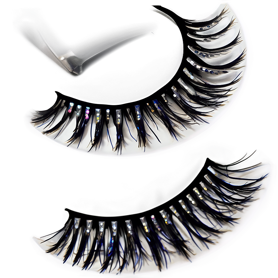 Fake Lashes With Rhinestones Png Tpu PNG Image