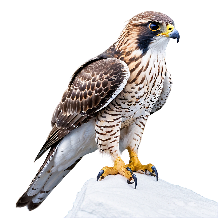 Falcon In Snow Png Nyt1 PNG Image