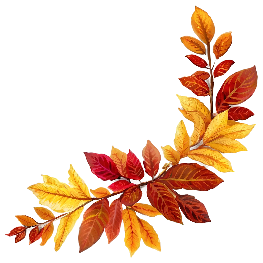 Fall Leaves Arrangement Png Gee8 PNG Image