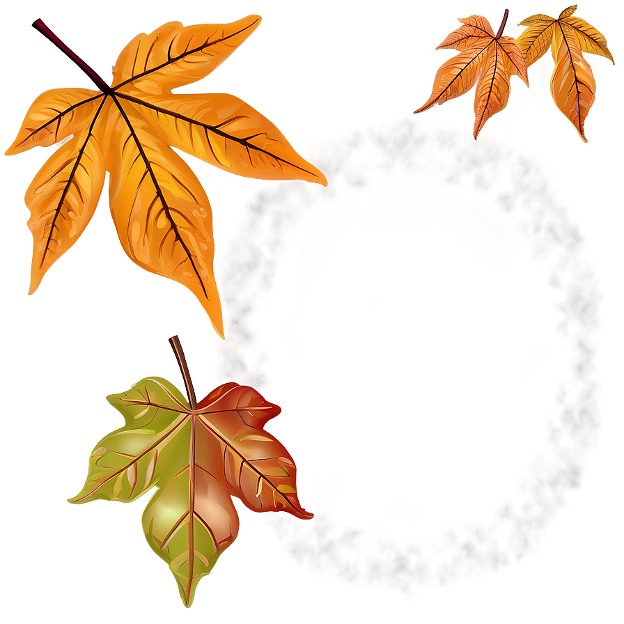 Fall Leaves Frame Png Hyd PNG Image