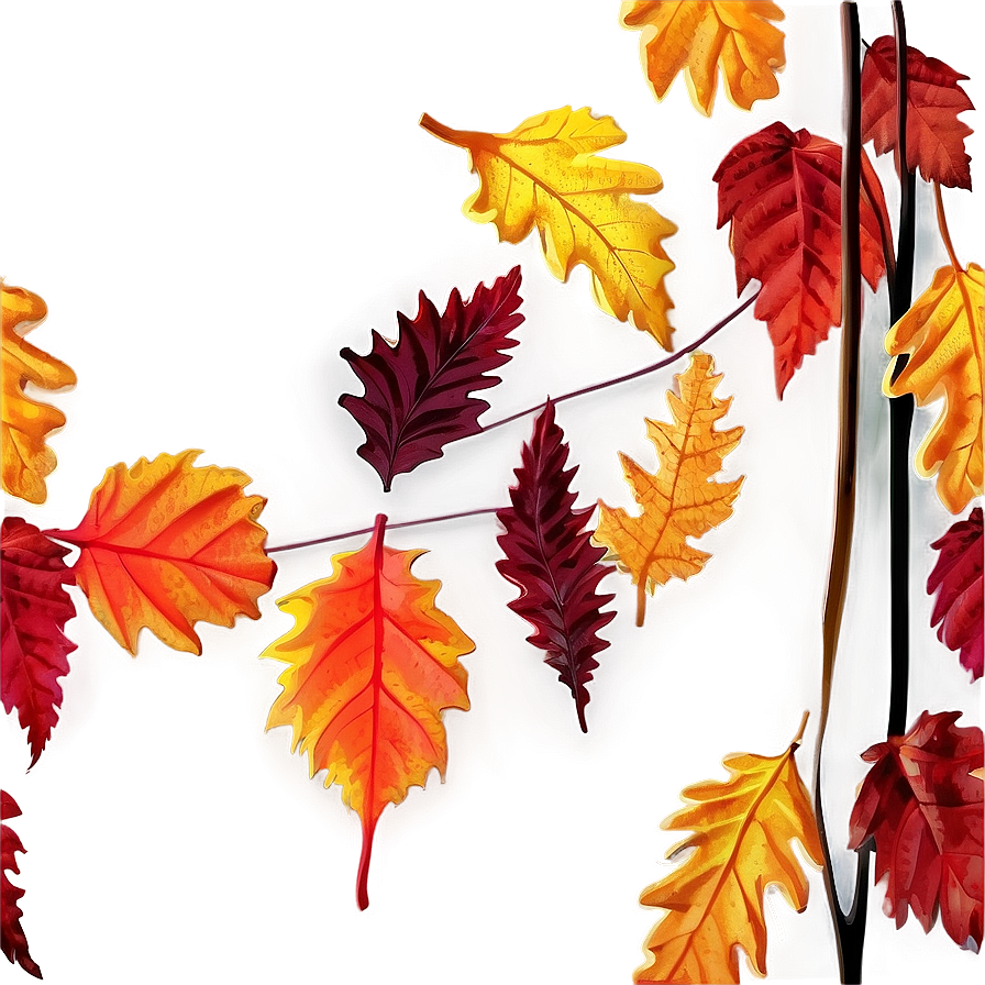 Fall Leaves Silhouette Png Css12 PNG Image