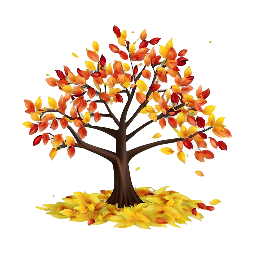 Fall Tree Artwork Png Kqx PNG Image