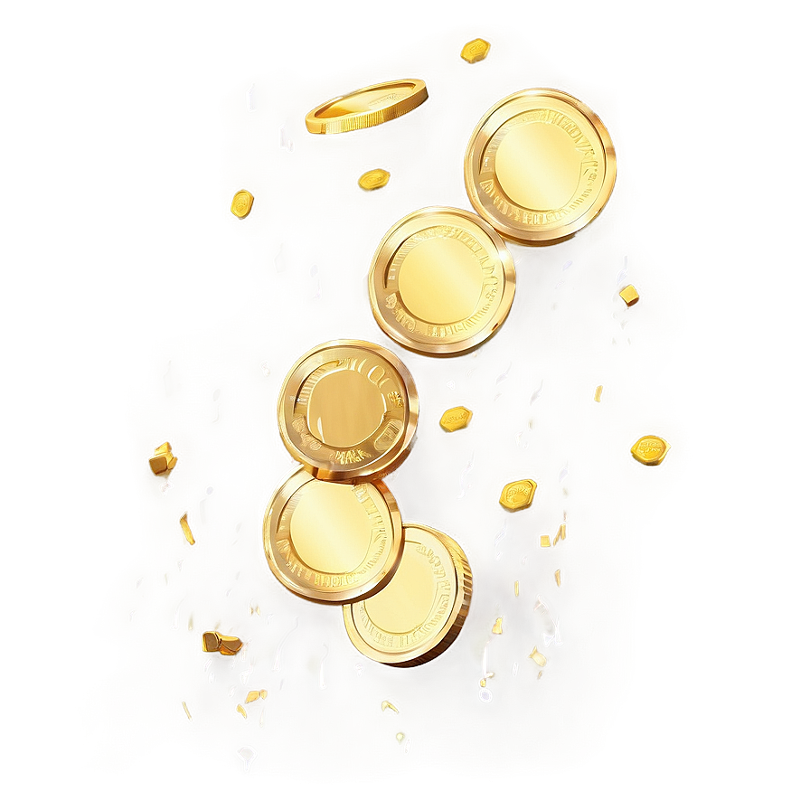 Falling Gold Coins Png Ffe PNG Image