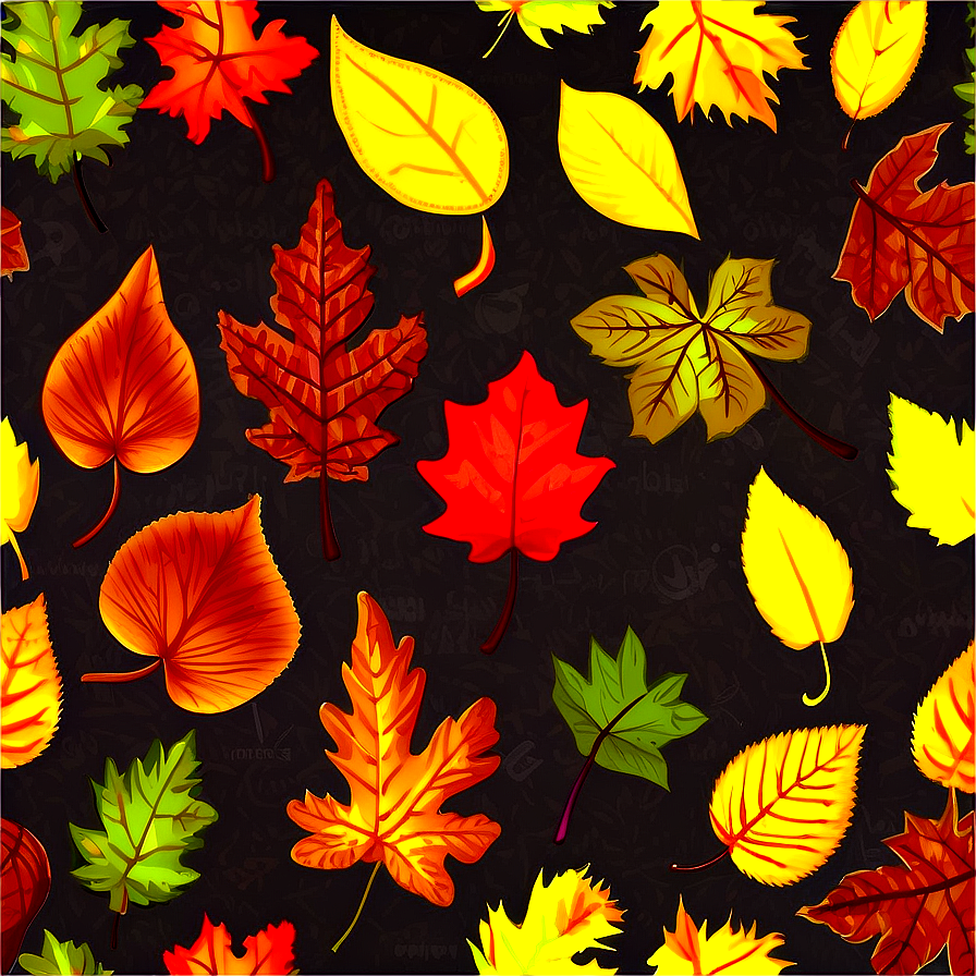 Falling Leaves Pattern Png Tlx PNG Image