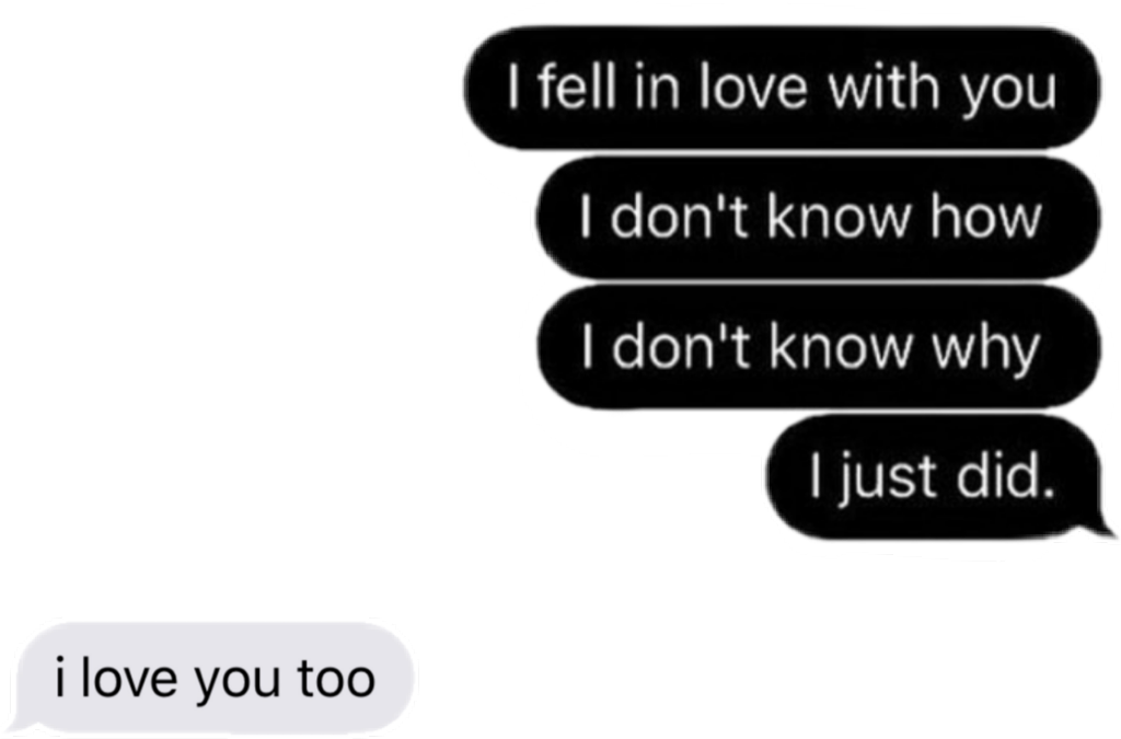 Fallingin Love Text Exchange PNG Image