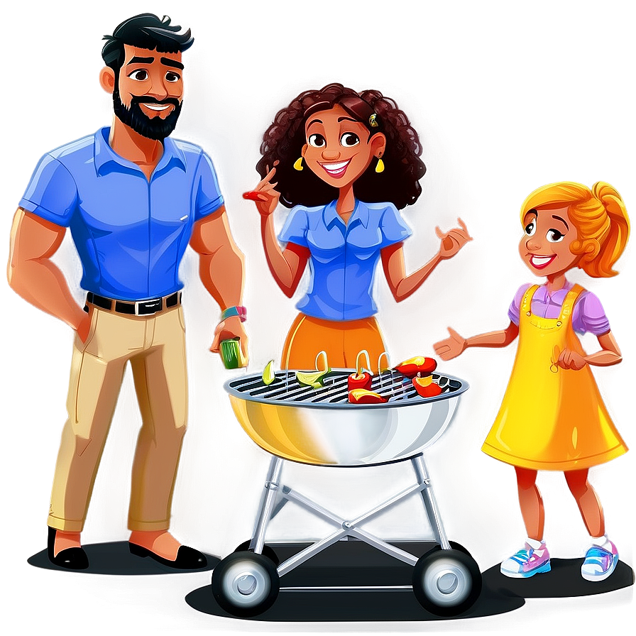 Family Bbq Party Png Wkm20 PNG Image