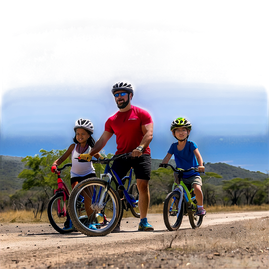 Family Biking Day Out Png 5 PNG Image