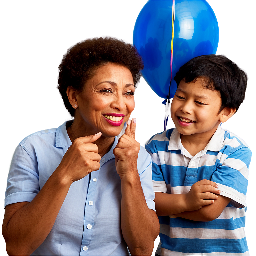 Family Celebrating Birthday Png Joi PNG Image