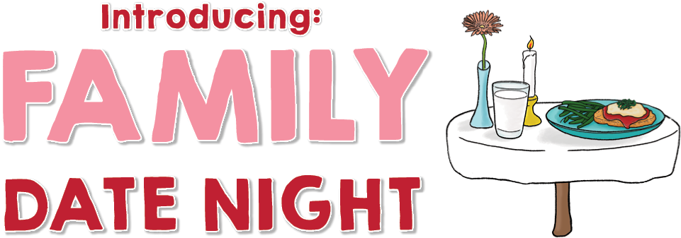 Family Date Night Graphic PNG Image