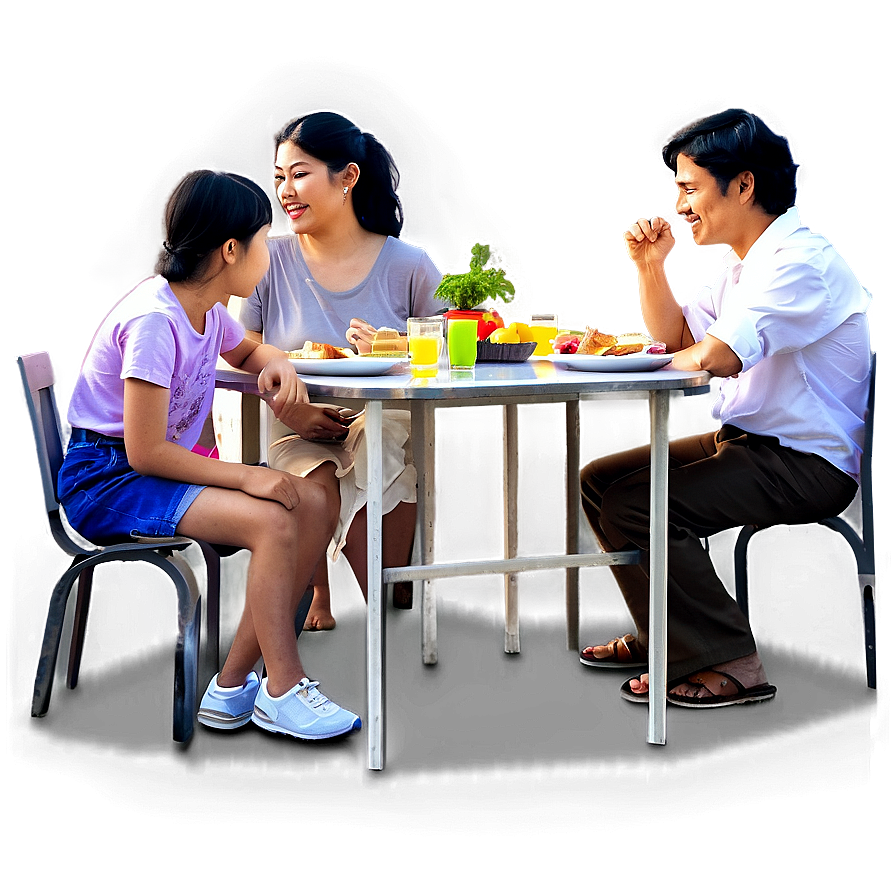 Family Dinner Table Png Rxb54 PNG Image