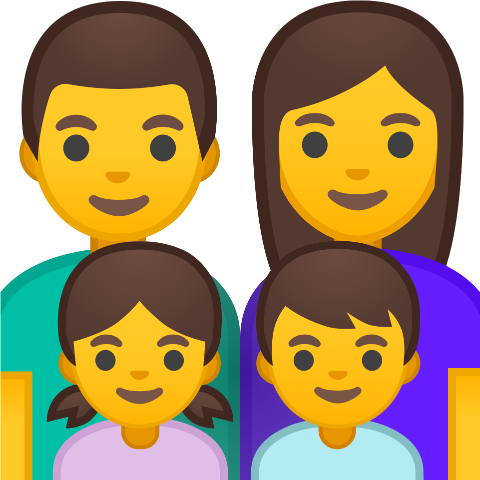 Family Emoji Portrait PNG Image