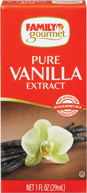 Family Gourmet Pure Vanilla Extract Product PNG Image