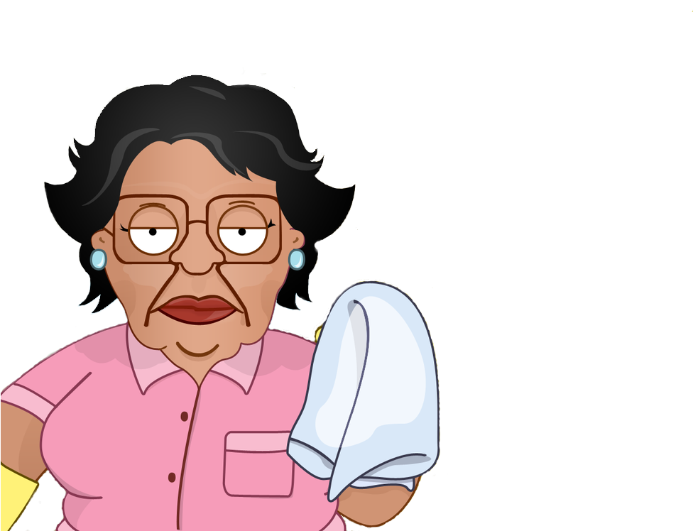 Family Guy Consuela With Cleaning Cloth PNG Image