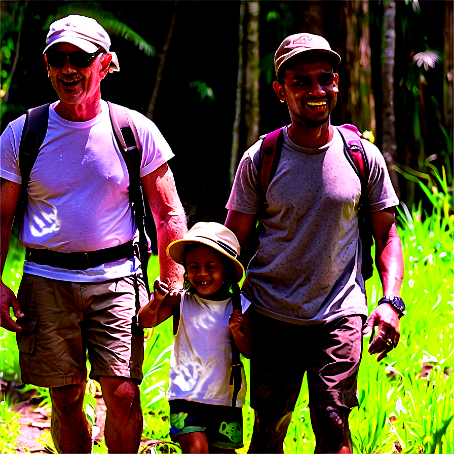 Family In Nature Hike Png Jcy5 PNG Image