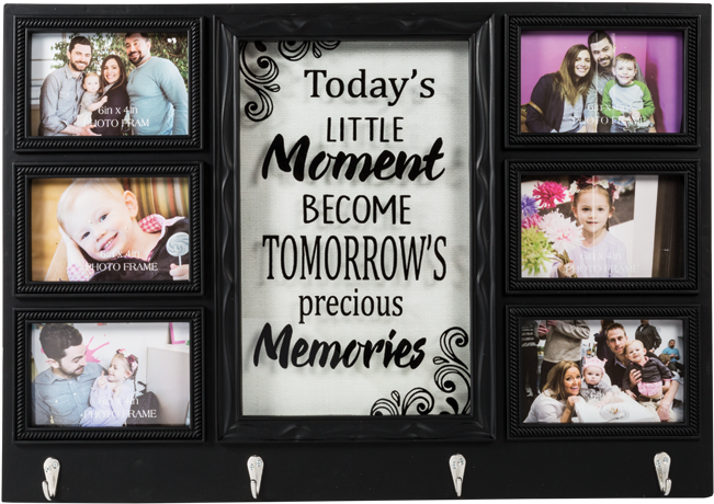 Family Memories Photo Frame Collage PNG Image