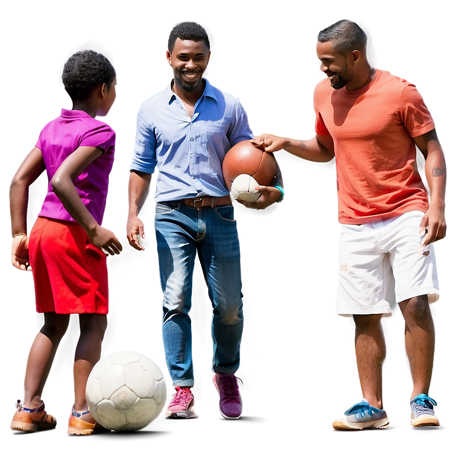 Family Playing Football Png Ooy44 PNG Image