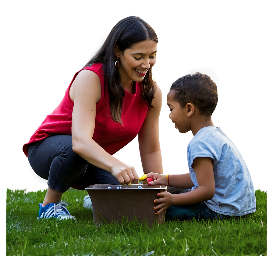 Family Playing In The Park Png Kgc PNG Image