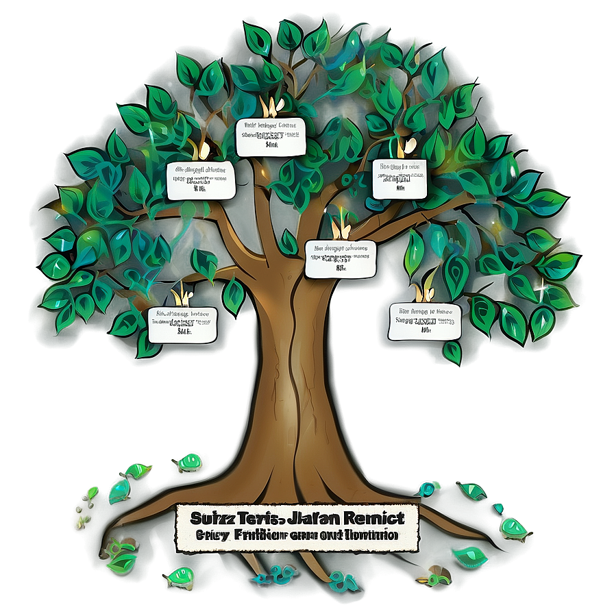 Family Reunion Tree With Names Png 74 PNG Image