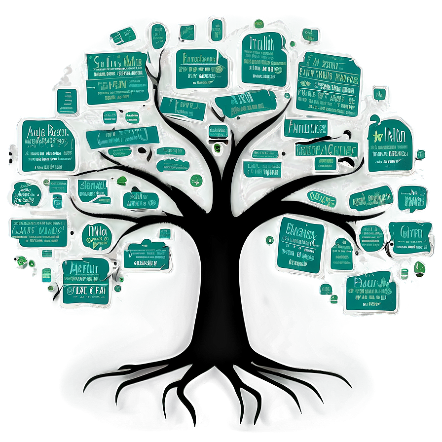 Family Reunion Tree With Quotes Png Oag PNG Image