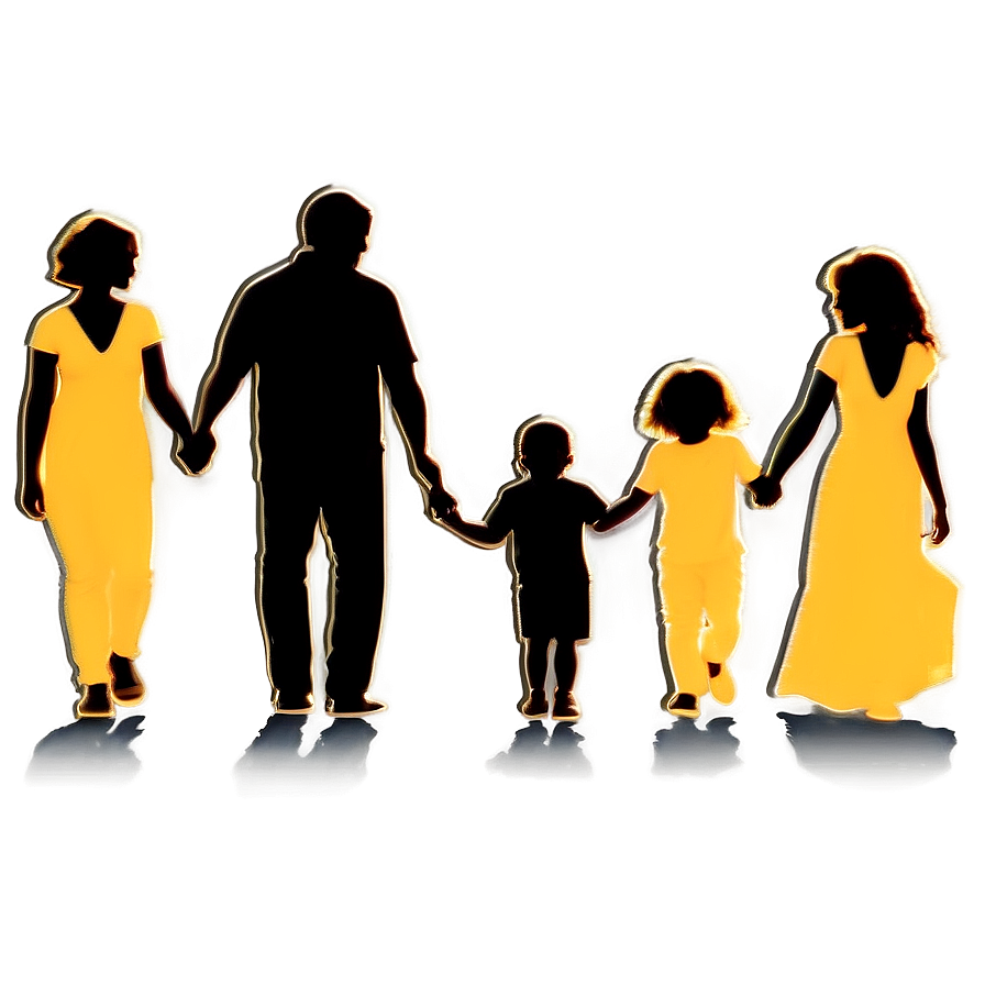 Family Silhouette Clipart Png Cyp PNG Image