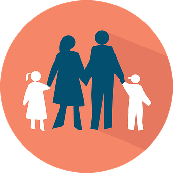 Family Silhouette Icon PNG Image