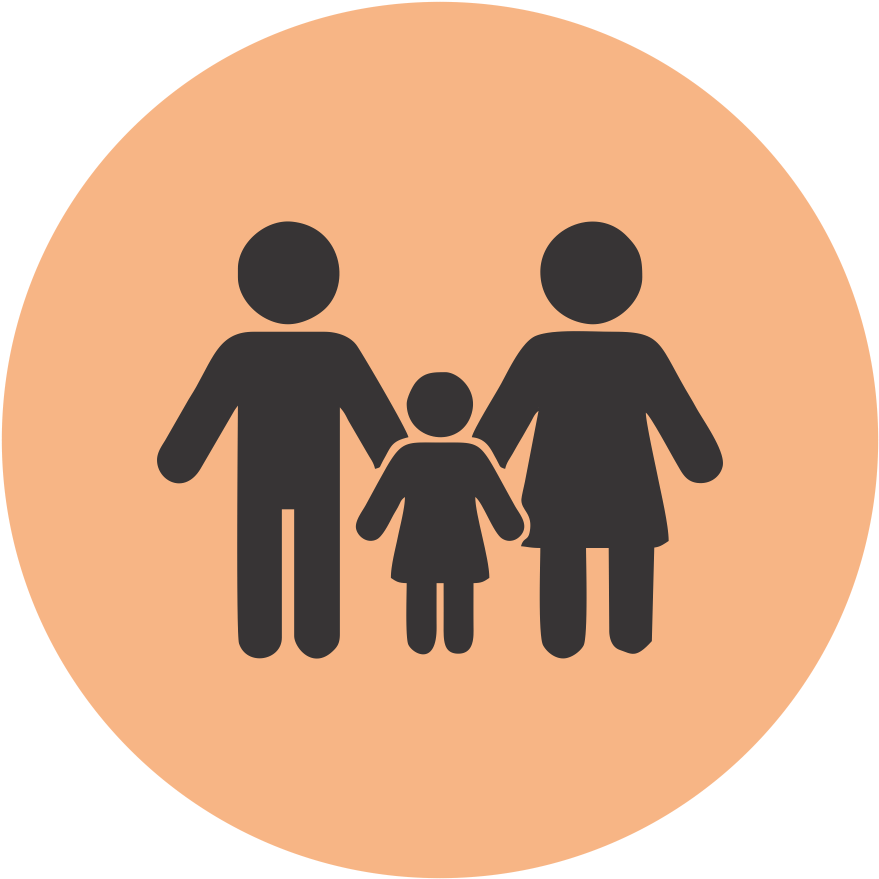 Family Silhouette Icon PNG Image