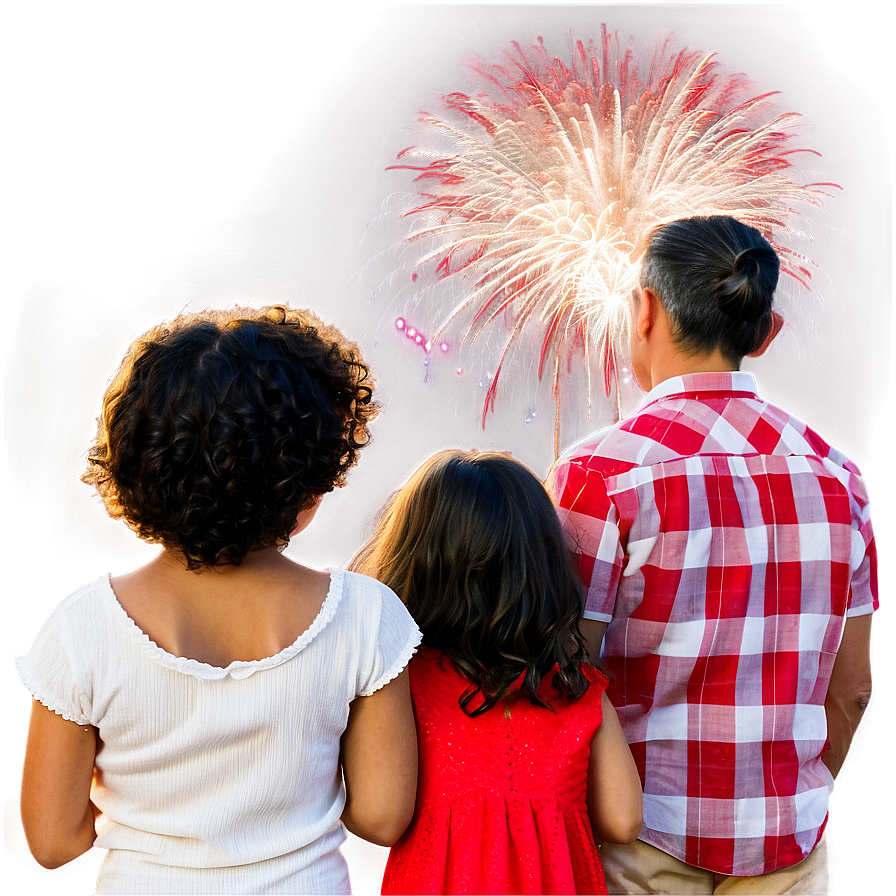 Family Watching Fireworks Png 57 PNG Image