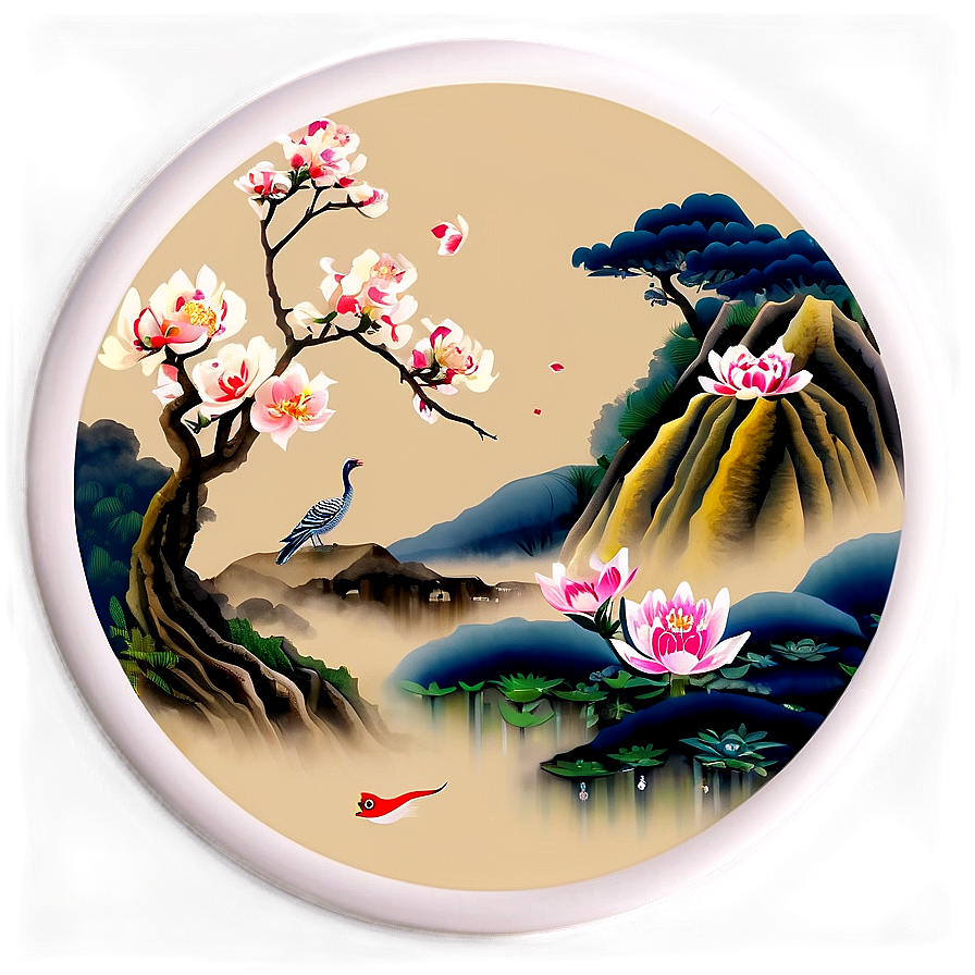 Famous Asian Paintings Png Oyg PNG Image