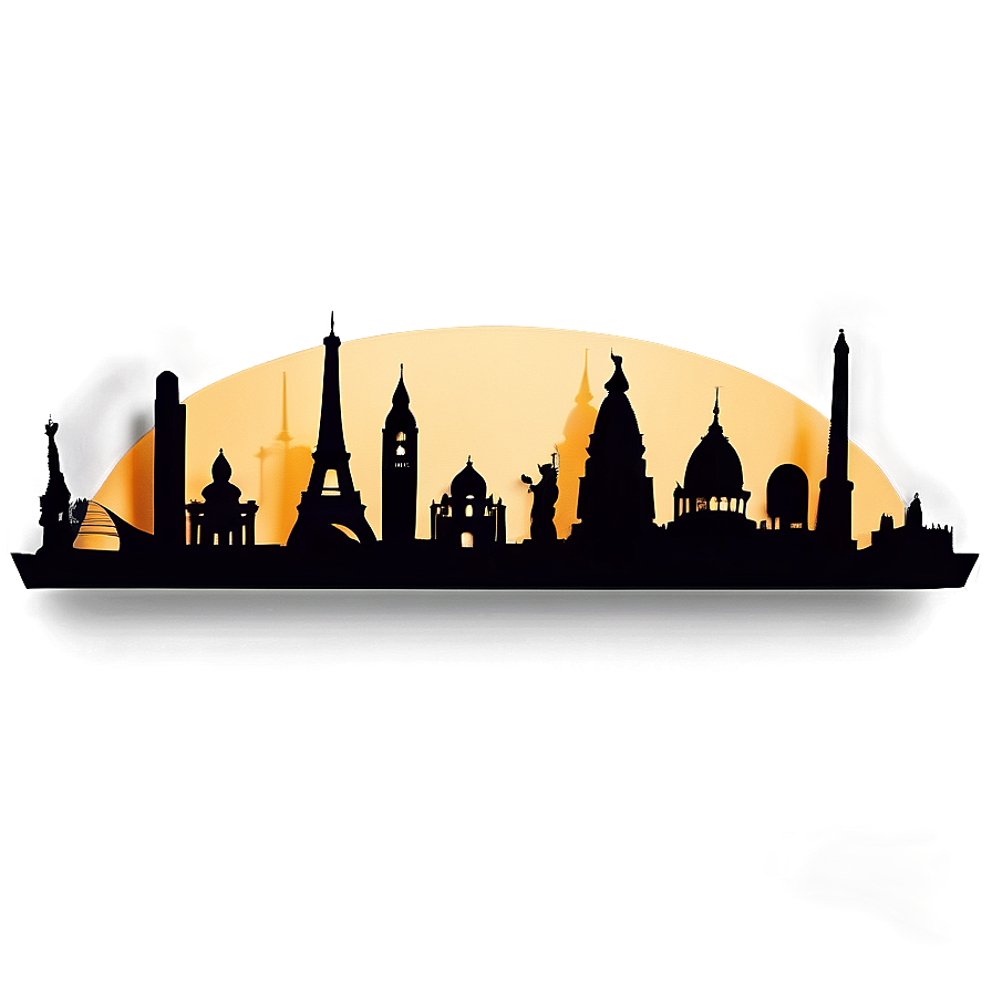 Famous Landmarks Paper Cut Out Png Gdi68 PNG Image