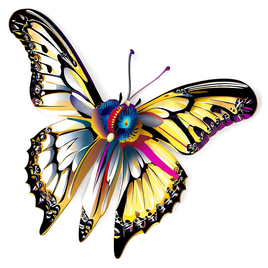 Fancy Butterfly Outline Png 05252024 PNG Image