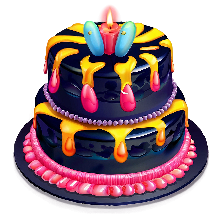 Fancy Cake Emoji Png Ous PNG Image